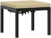 vidaXL Gartenhocker mit Kissen Schwarz Pulverbeschichteter Stahl 4008564 Bild 2