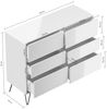 Kommode Dion XL 120cm 6 SoftClose SchubladenWeiß Hgl : Weiss hochglanz Bild 2