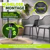 tillvex® Gartenstuhl 6er Set Wetterfest mit Armlehne | Outdoor Stühle bis 120kg belastbar | Gartenstühle UV-beständig | Terrassenstuhl Gartenmöbel Terrasse Balkon Outdoor Garten Bild 4