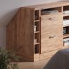 Küchenschrank für Dachschrägen R-Line Goldkraft Eiche 15 cm mit 4 Fächern, Schrankkorpus 60 cm Tiefe Vicco Bild 4