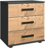 Nachtschrank >Stockholm I< (B/H/T: 52x58x38 cm) in braun - 52x58x38cm (BxHxT) Bild 1
