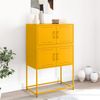 vidaXL Sideboard Senfgelb 68,5x38,5x107 cm Stahl 846485 Bild 3