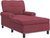 vidaXL Lounge-Liege mit Kissen Weinrot 91 x 157 x 91 cm Stoff 42022933 Bild 2