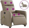 vidaXL Massagesessel Elektrisch Cappuccino-Braun Kunstleder 3206748 Bild 2