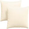 vidaXL Sofakissen 2 Stück Creme 60 x 60 cm Cordstoff 42014034 Bild 2
