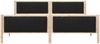vidaXL Bettgestell Braun und Schwarz 200 x 200 cm Massivholz Kiefer 3394300 Bild 5
