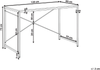 Schreibtisch ANDASTE Weiß 120 cm 60 cm Bild 2