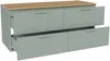 Vente-unique - AVORELI Waschbeckenmöbel Holz, Platte Grün - B 46 cm x H 50 cm x L 120 cm Bild 4