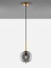 Nova Luce 9624096 LATO Pendelleuchte 18,5cm Gold Rauchglas E14 Bild 4