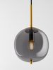 Nova Luce 9624096 LATO Pendelleuchte 18,5cm Gold Rauchglas E14 Bild 2