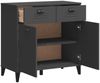 vidaXL Sideboard VIKEN Anthrazit 80x40x80 cm Holzwerkstoff 374937 Bild 5