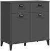 vidaXL Sideboard VIKEN Anthrazit 80x40x80 cm Holzwerkstoff 374937 Bild 2