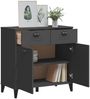 vidaXL Sideboard VIKEN Anthrazit 80x40x80 cm Holzwerkstoff 374937 Bild 4