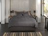 Heckett & Lane Flanell Bettwäsche 155x220 Spina Anthracite grau Fischgrät uni Bild 3