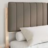 vidaXL Bettgestell mit gepolstertem Kopfteil Taupe 135 x 190 cm 3398242 Bild 3