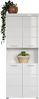 Trendteam 'Amanda' Hochschrank, Holz, Weiß Hochglanz, 190 x 31 x 73 cm Bild 4