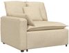 vidaXL Modulares Sofa mit Kissen Cream 3321093 Bild 3