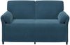 vidaXL 2-Sitzer Sofa Blau 158 x 83 x 95 cm Samt 42033962 Bild 3