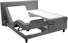 PRIMUS Boxspringbett, 180x200 cm, motorischer Verstellung, Stoff grau, H2/H3 Bild 4