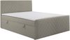 MEBLINI Boxspringbett MALTESE 120x200 cm mit Bettkasten – H3/Beige Samt Polsterbett - Gepolstert Doppelbett mit Matratze und Topper - Polsterbett mit Stauraum - Bett mit Kopfteil – Stauraumbett Bild 2