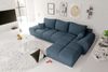 99rooms Antalya Ecksofa Strukturstoff NEVE Dunkelblau Rechts mit Schlaffunktion Bild 3
