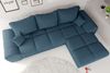 99rooms Antalya Ecksofa Strukturstoff NEVE Dunkelblau Rechts mit Schlaffunktion Bild 4