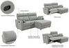 OTTO home Ecksofa JENNA L-Form, 209cm - OTTO. Verlässliche Qualität, manuelle o. elektrische Relaxfunktion, USB A/C, Struktur fein. Bild 4