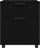 vidaXL Mobiler Aktenschrank mit Rollen Schwarz 45x38x54 cm 811521 Bild 5