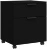 vidaXL Mobiler Aktenschrank mit Rollen Schwarz 45x38x54 cm 811521 Bild 2