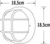 KONSTSMIDE 7651-200 Wand-und Deckenleuchte Mantova weiß E27 Bild 3