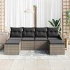 vidaXL Garten Essgruppe mit Kissen mit Speicher 6 pcs Grau 3355498 Bild 3