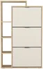 Vente-unique - RIVAYA Ordnungshelfer Holz, Platte BeigeBeige - B 25 cm x H 128,6 cm x L 80 cm Bild 3