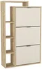 Vente-unique - RIVAYA Ordnungshelfer Holz, Platte BeigeBeige - B 25 cm x H 128,6 cm x L 80 cm Bild 4
