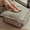 icon Sitzsack Fußhocker für den Innen- und Außenbereich "Vita", mit Füllung, Made in Germany, Sitzhocker, Fußstütze, Sitzpouf, wetterfest Bild 2