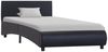 vidaXL Bettgestell mit LED Schwarz Kunstleder 100x200 cm 285481 Bild 2
