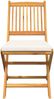 vidaXL Klappstuhl mit Kissen 2 pcs Braun Massivholz Akazie 42000953 Bild 5