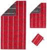 Cawö Handtuch Waschhandschuh Noblesse Square 1079 27 Rot, Walkfrottier (1-St), Karo-Design Bild 5