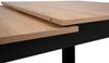 Esstisch Finham in Eiche und schwarz ausziehbar 125 - 165 x 80 cm Bild 3