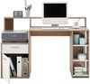 Schreibtisch >Suzanne< in Eiche - 138,5x92x53,5cm (BxHxT) Bild 3