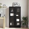 vidaXL Bücherregal Schwarz Eichen-Optik 82,5 x 30,5 x 150 cm 3329276 Bild 4