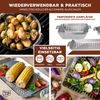 Veggie Grill-Set 13tlg. Grillkörbe, Grillplatten, Grillspießen und Maiskolbenhaltern aus rostfreiem Edelstahl Bild 3