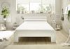 Bett >Brest< in Weiß HGL - 145x73x213cm (BxHxT) Bild 5