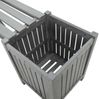 vidaXL Gartenbank mit 2 Pflanzkübeln 150 cm Massivholz Akazie Grau 311823 Bild 5