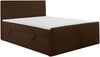 MEBLINI Boxspringbett MALTESE 200x200 cm mit Bettkasten – H3/Dunkelbraun Samt Polsterbett - Gepolstert Doppelbett mit Matratze und Topper - Polsterbett mit Stauraum - Bett mit Kopfteil – Stauraumbett Bild 2