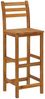 Barhocker LENI 4er Set Massivholz Akazie | Barstühle Küchenhocker Thekenhocker für Küche Hausbar Bild 5
