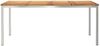 vidaXL Esstisch 180x90x75 cm Massives Teakholz und Edelstahl 42006190 Bild 5