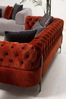 Sitzgruppe/Sofa Set - Wohnzimmergarnitur "Calluna" 3+3+1-Grau/Orange Bild 3