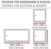 WENKO GINKGO Duschvorhang, 180 x 200 cm, Polyester, waschbar Bild 3