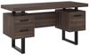 KLAM HOME Schreibtisch 135 x 54 x 76cm Einfacher Büroschreibtisch mit Schublade (Geräumige Schreibtischplatte, effiziente Aufbewahrung), MDF und hochwertiges Stahlrohr, geräuschlose Schublade Bild 4