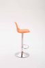 CLP Barhocker Kiel Kunststoff höhenverstellbar und drehbar,orange chrom Bild 5